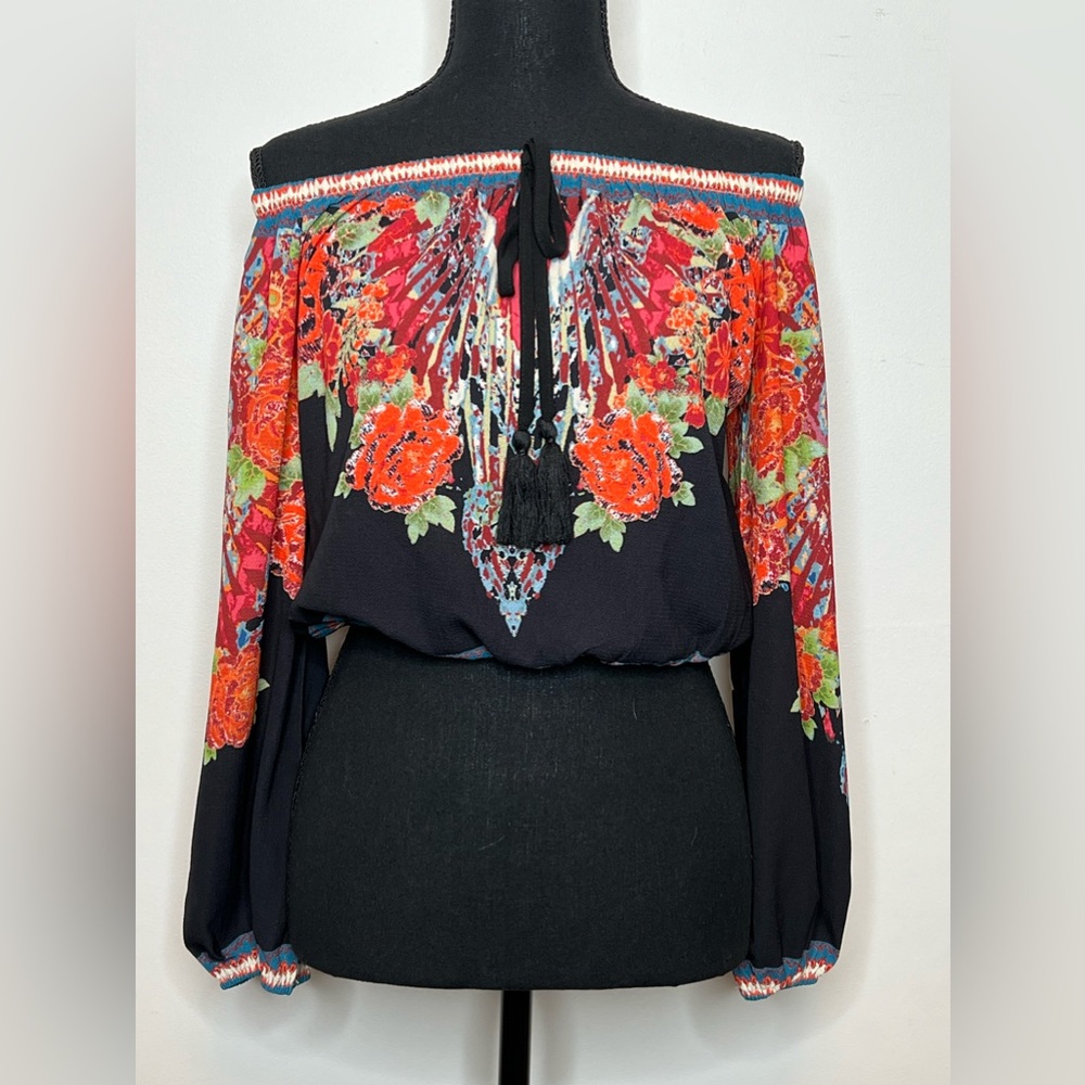 Flying Tomato S Off Shoulder Boho Tassels Crop